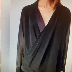 Small (4-6) All Saints Silk Lucas Blouse Top